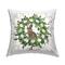 Stupell Industries Spring Easter Egg Wreath Decorative Printed Throw Pillow
